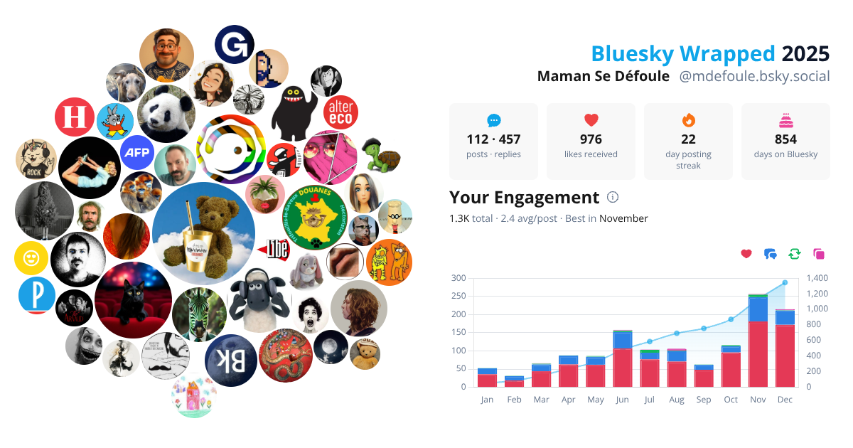 Your Bluesky Wrapped 2025 preview