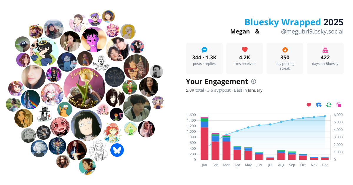 Your Bluesky Wrapped 2025 preview