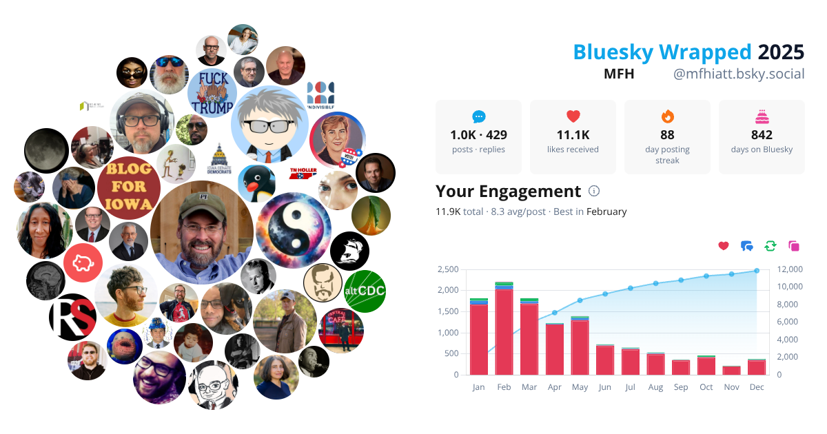 Your Bluesky Wrapped 2025 preview