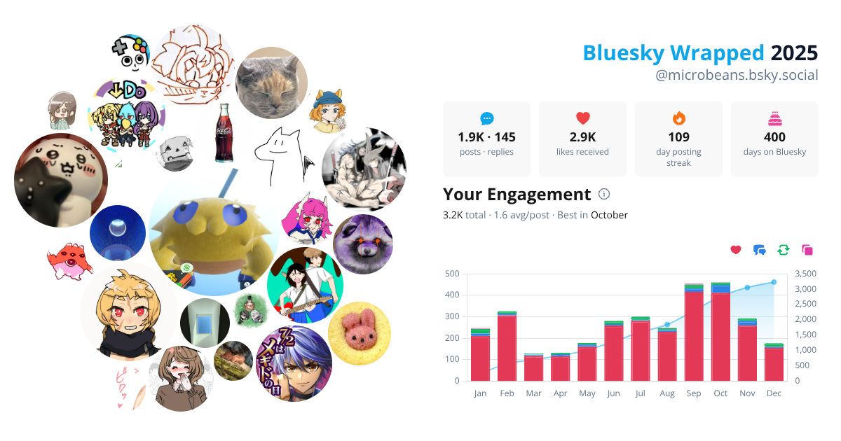 Your Bluesky Wrapped 2025 preview