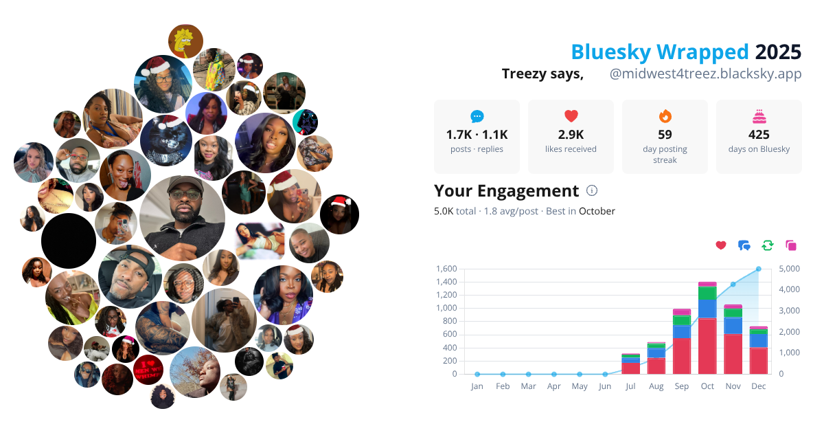 Your Bluesky Wrapped 2025 preview
