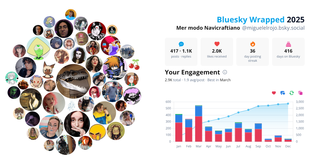 Your Bluesky Wrapped 2025 preview