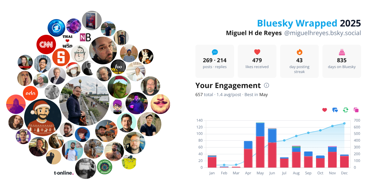 Your Bluesky Wrapped 2025 preview