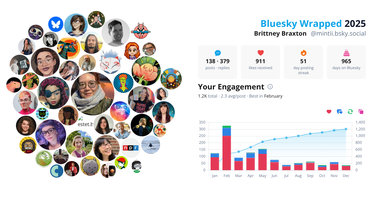 Your Bluesky Wrapped 2025 preview