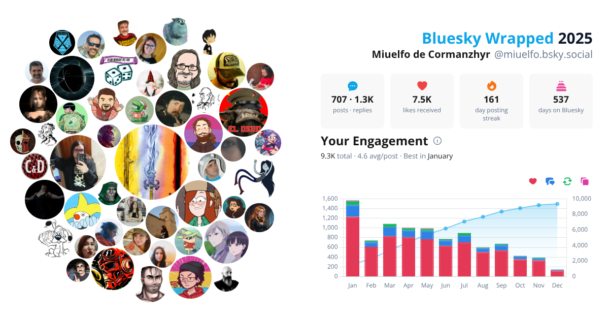 Your Bluesky Wrapped 2025 preview