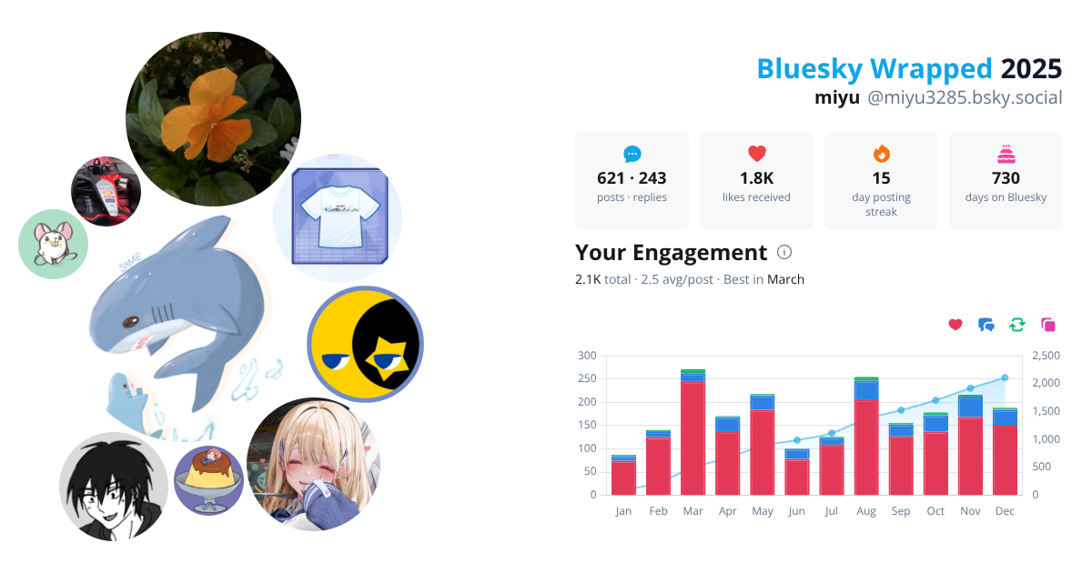 Your Bluesky Wrapped 2025 preview