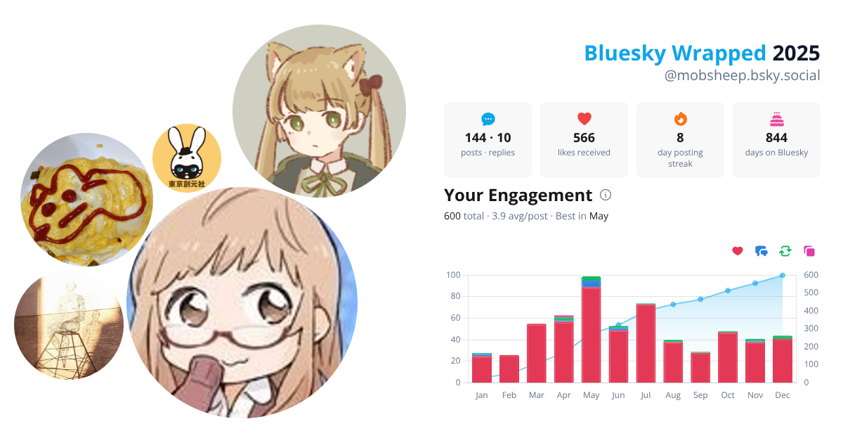 Your Bluesky Wrapped 2025 preview
