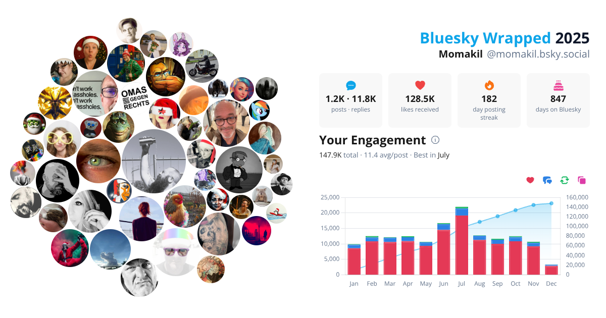 Your Bluesky Wrapped 2025 preview