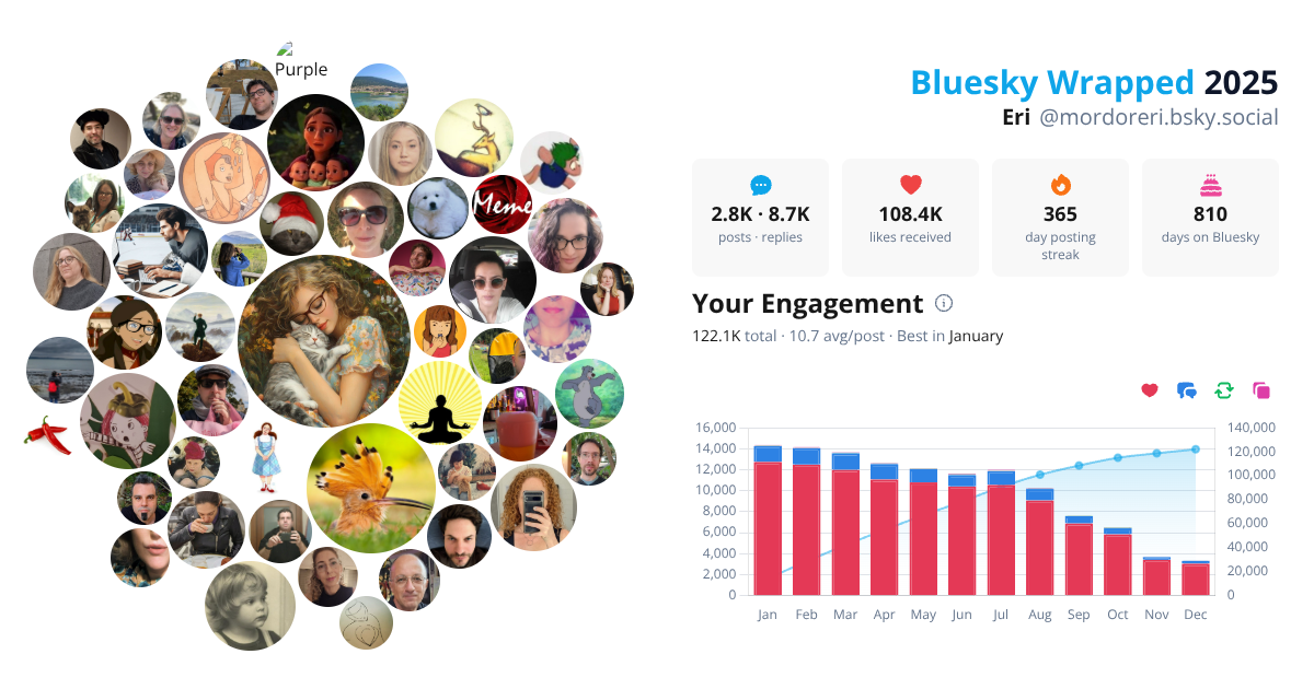 Your Bluesky Wrapped 2025 preview