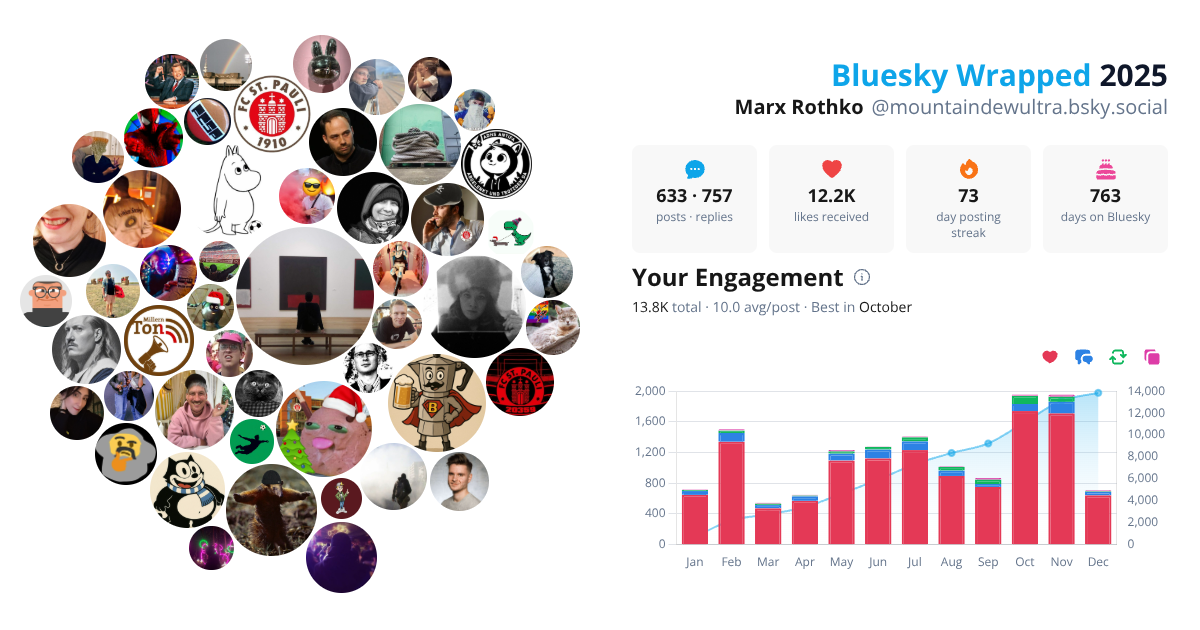 Your Bluesky Wrapped 2025 preview