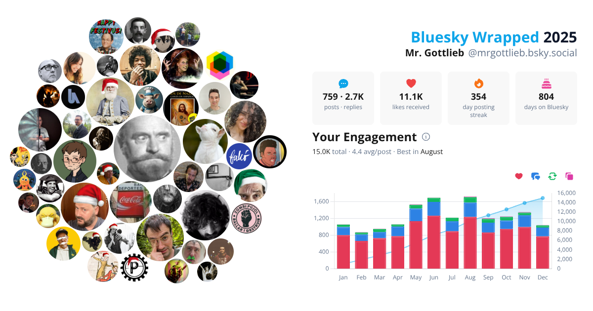 Your Bluesky Wrapped 2025 preview