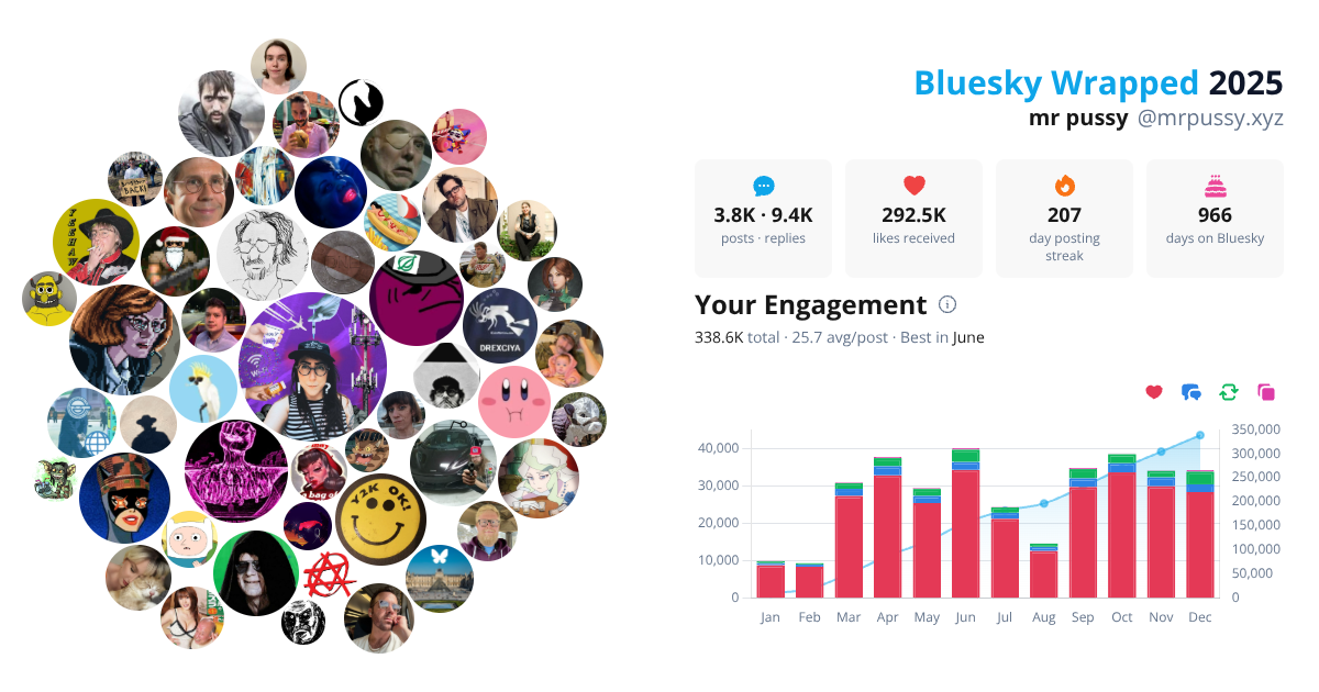 Your Bluesky Wrapped 2025 preview