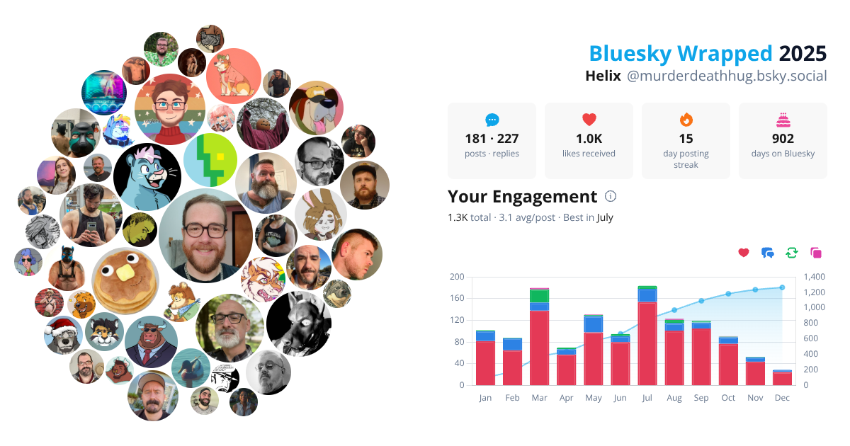 Your Bluesky Wrapped 2025 preview