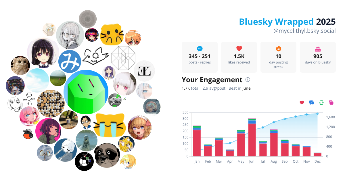 Your Bluesky Wrapped 2025 preview