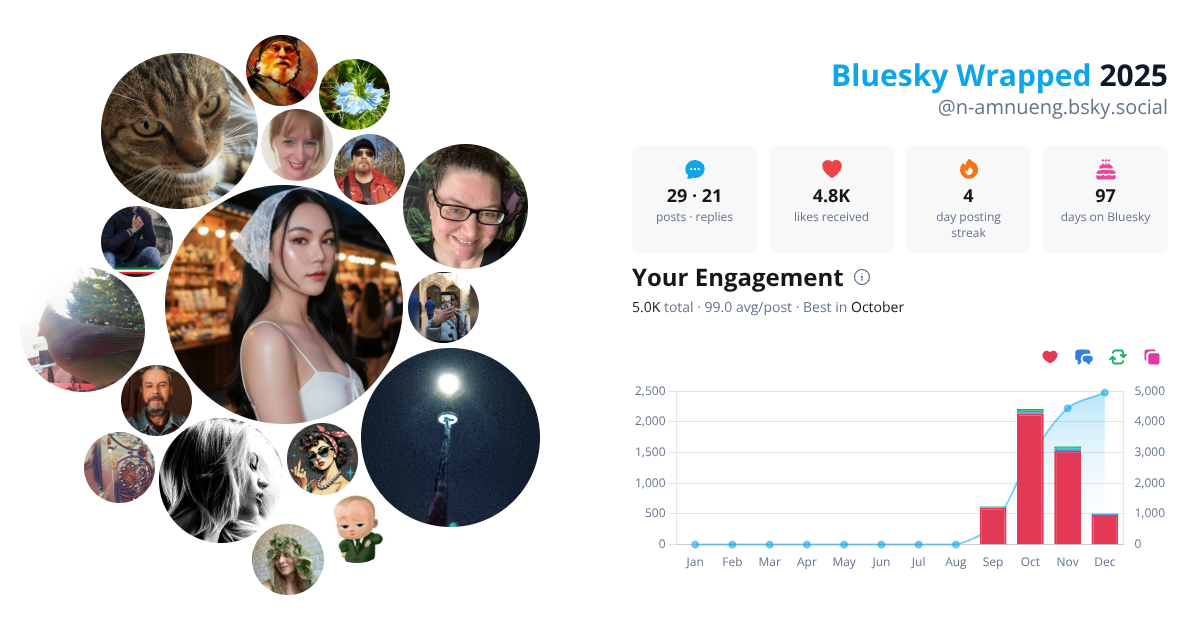 Your Bluesky Wrapped 2025 preview