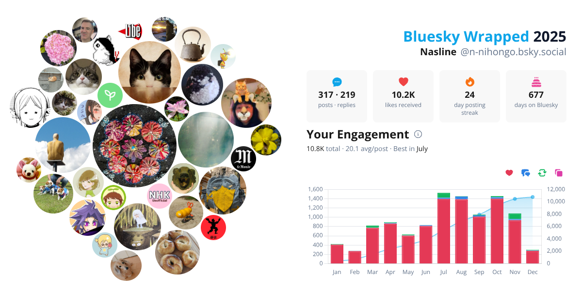Your Bluesky Wrapped 2025 preview