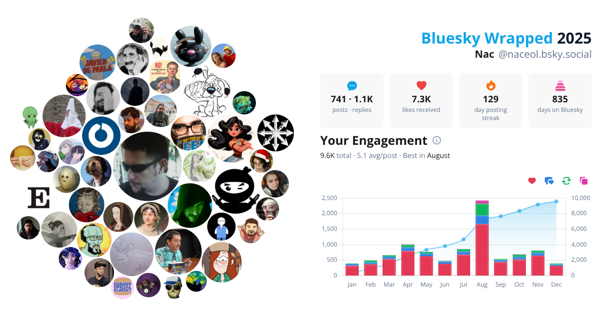 Your Bluesky Wrapped 2025 preview