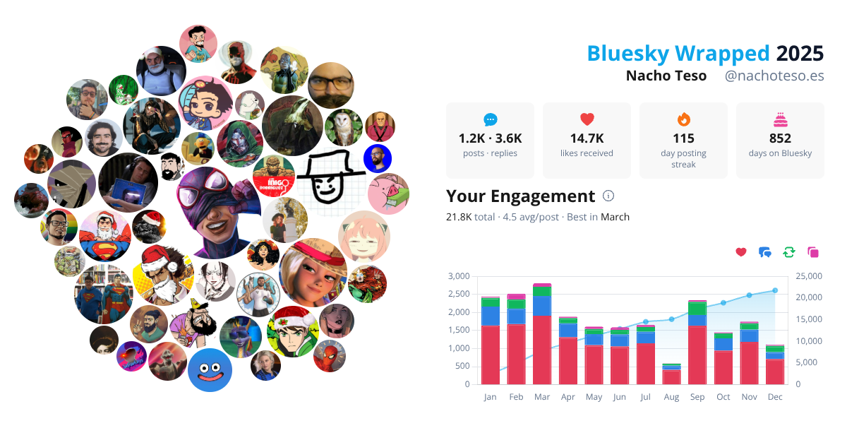 Your Bluesky Wrapped 2025 preview