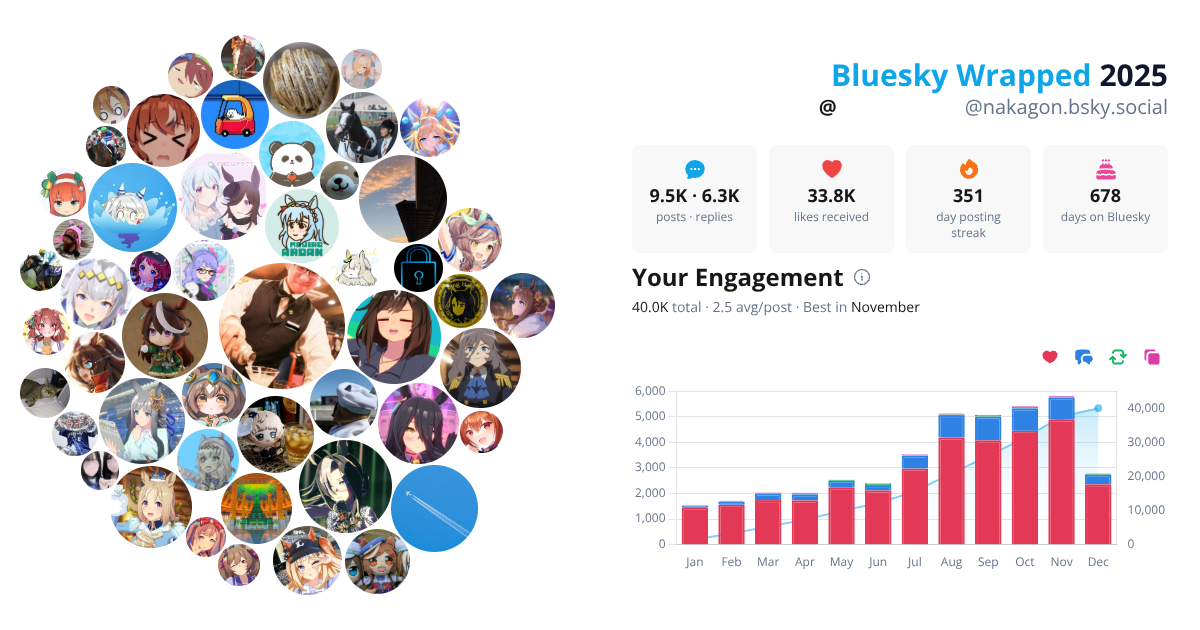 Your Bluesky Wrapped 2025 preview
