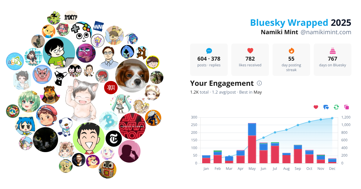 Your Bluesky Wrapped 2025 preview
