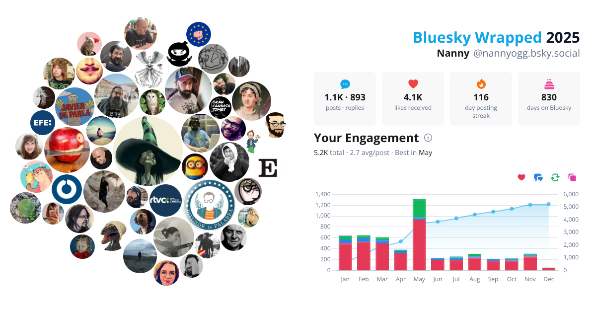 Your Bluesky Wrapped 2025 preview