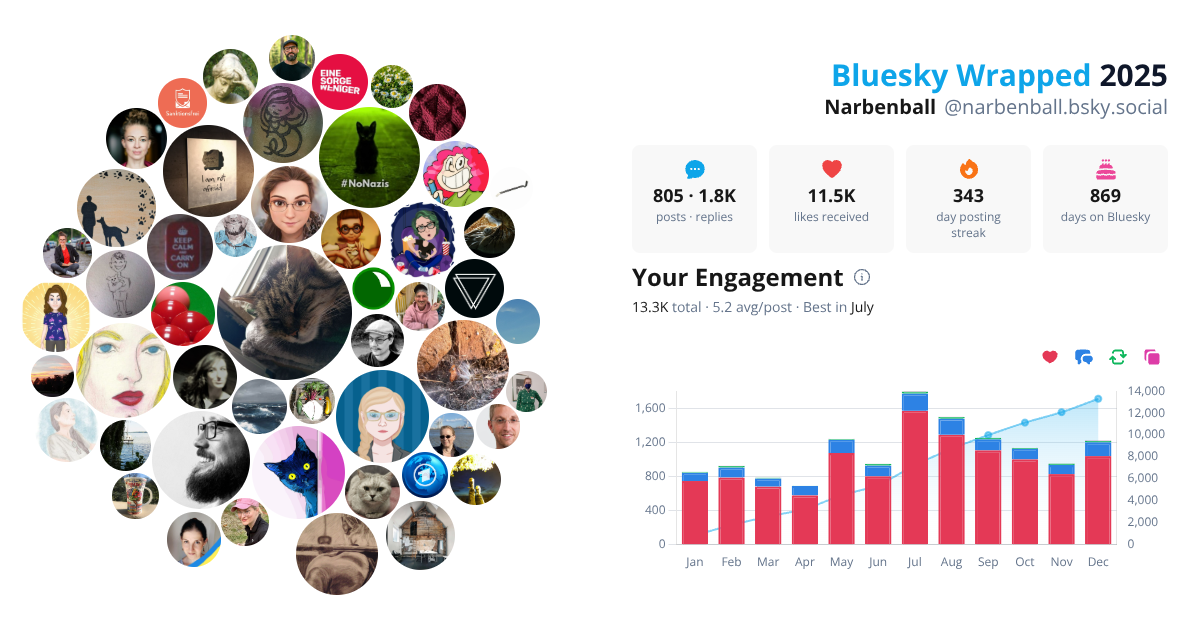 Your Bluesky Wrapped 2025 preview