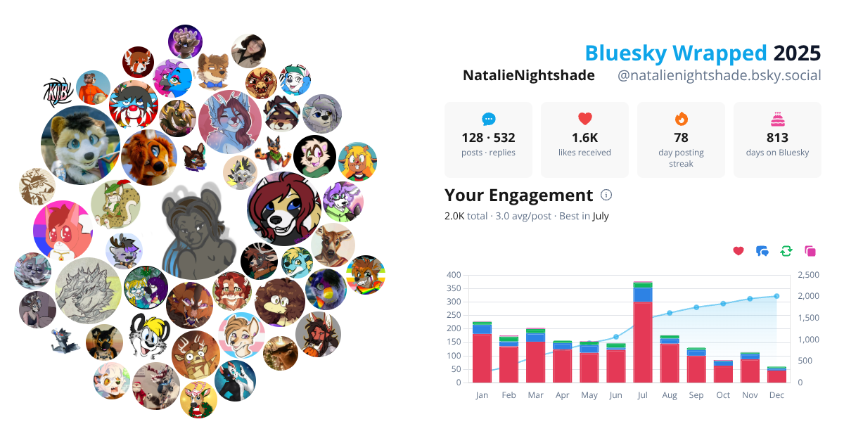 Your Bluesky Wrapped 2025 preview
