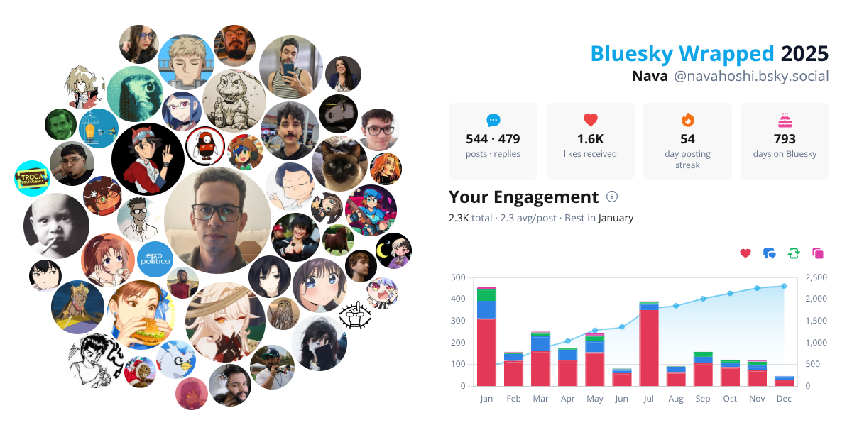 Your Bluesky Wrapped 2025 preview