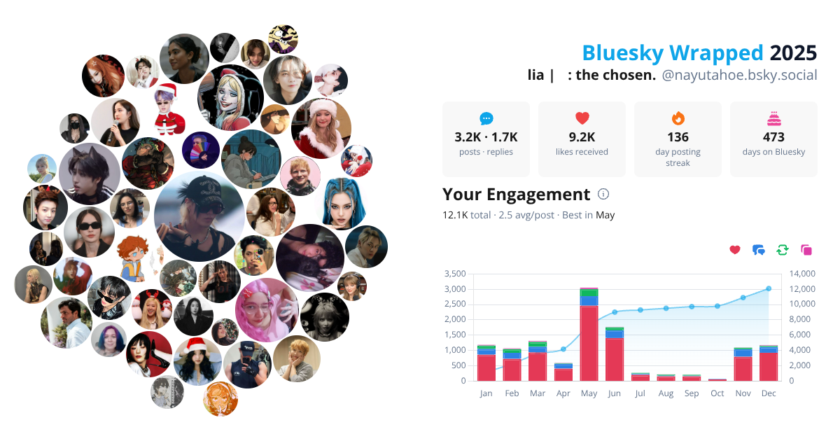 Your Bluesky Wrapped 2025 preview