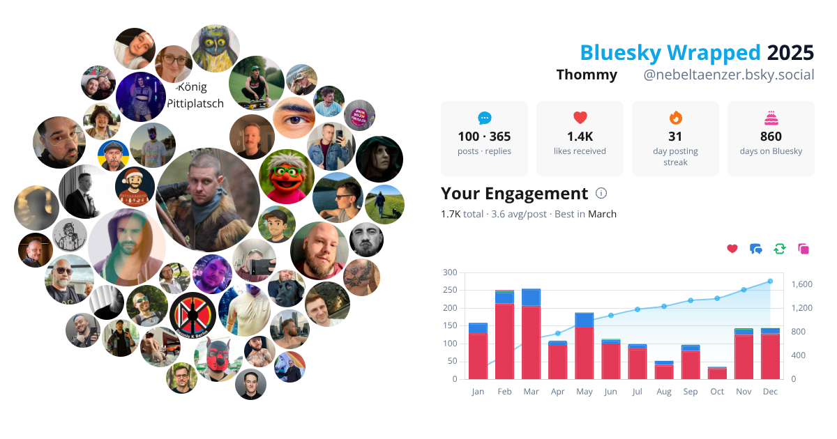Your Bluesky Wrapped 2025 preview