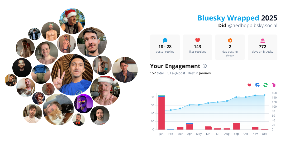 Your Bluesky Wrapped 2025 preview