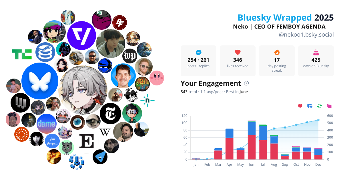 Your Bluesky Wrapped 2025 preview