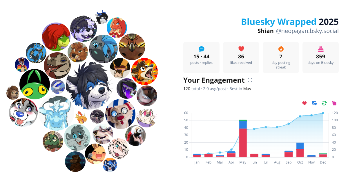 Your Bluesky Wrapped 2025 preview