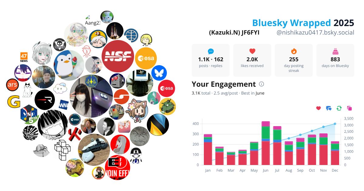 Your Bluesky Wrapped 2025 preview