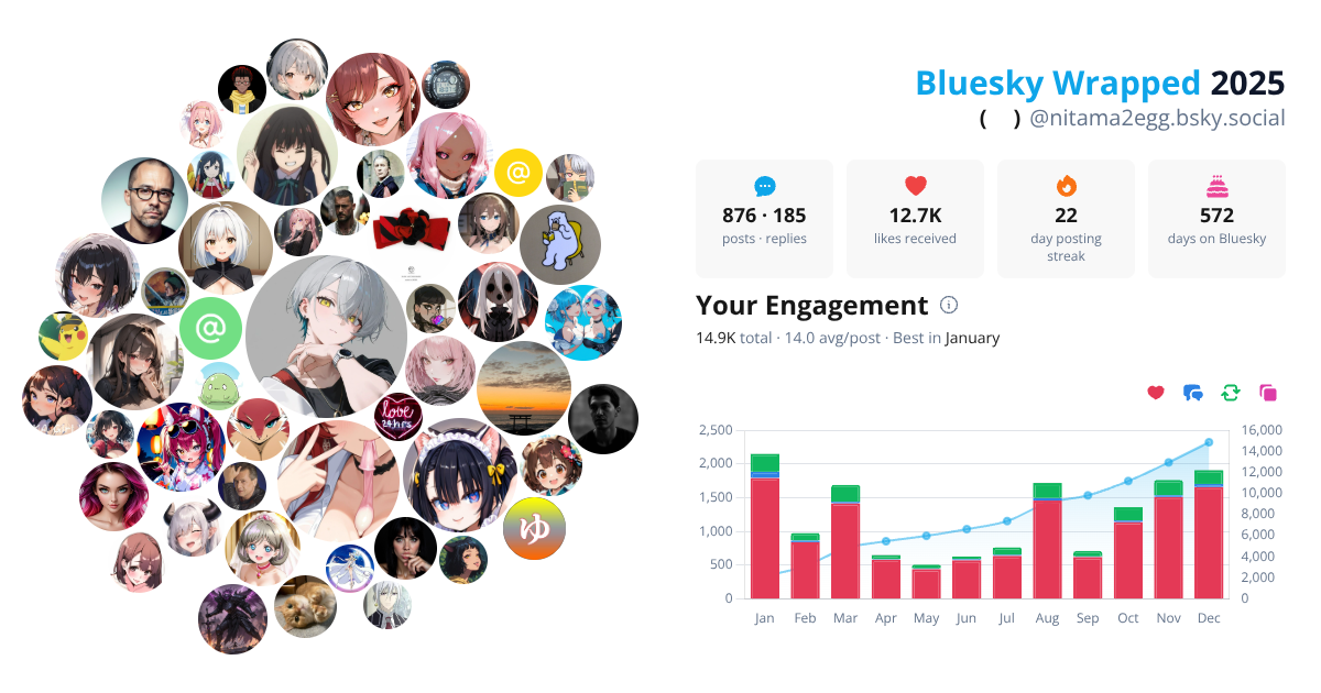 Your Bluesky Wrapped 2025 preview