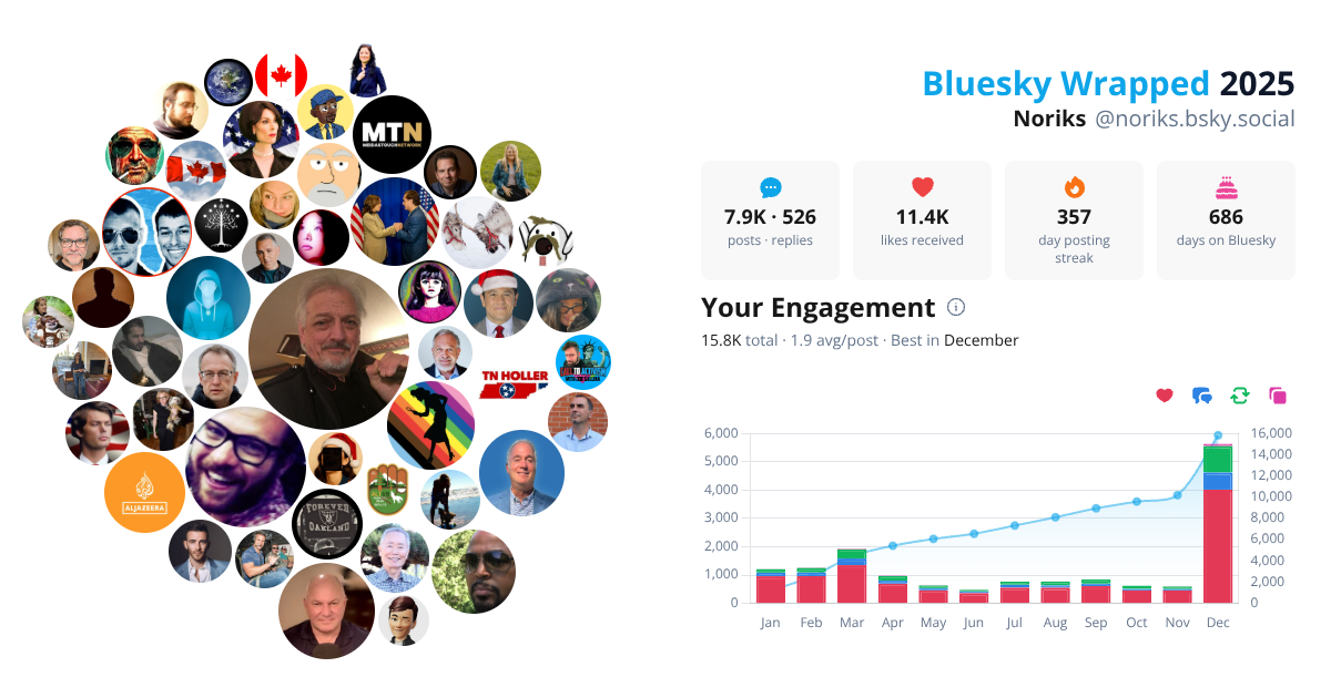 Your Bluesky Wrapped 2025 preview