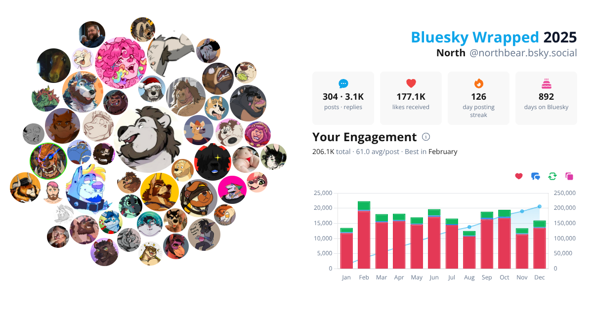Your Bluesky Wrapped 2025 preview