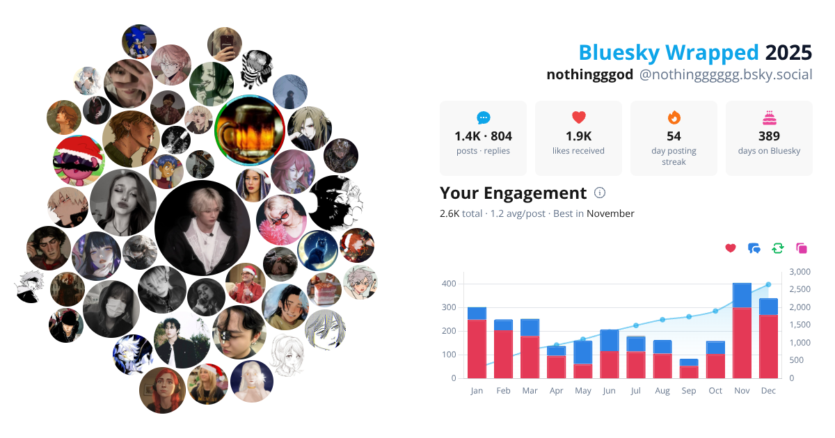 Your Bluesky Wrapped 2025 preview