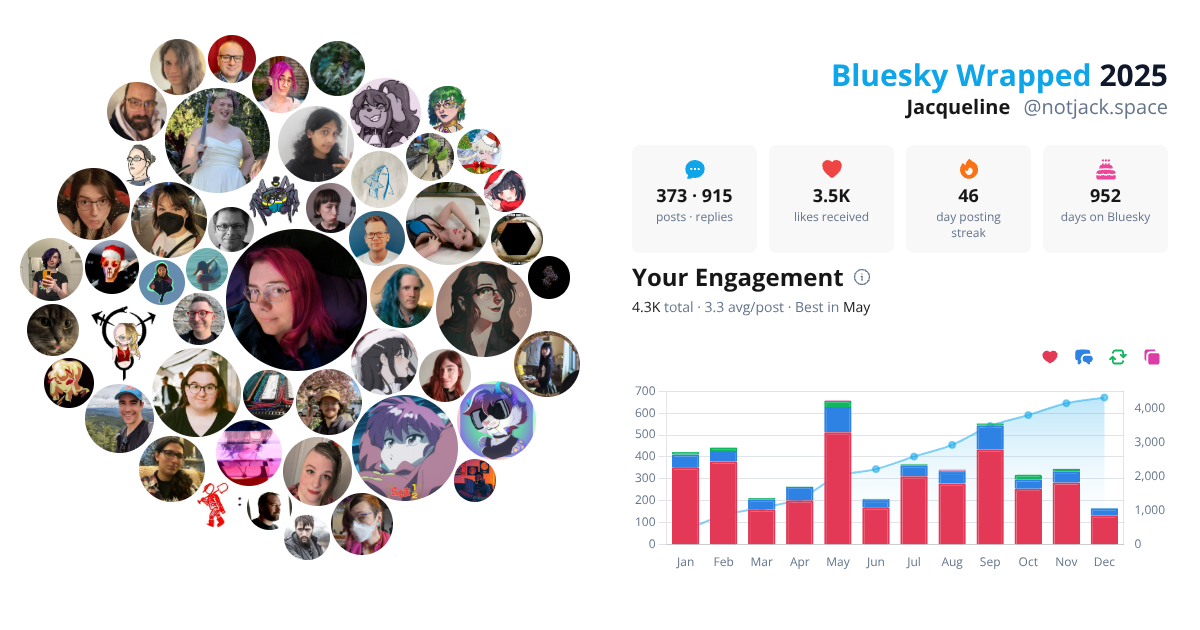 Your Bluesky Wrapped 2025 preview
