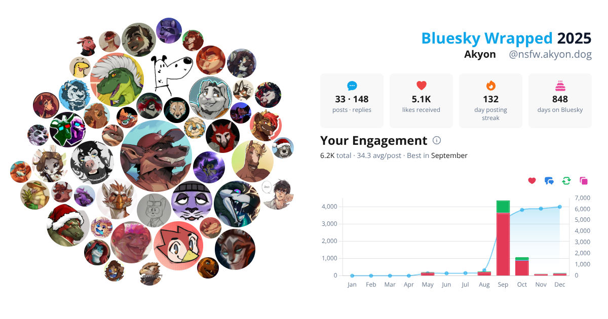 Your Bluesky Wrapped 2025 preview