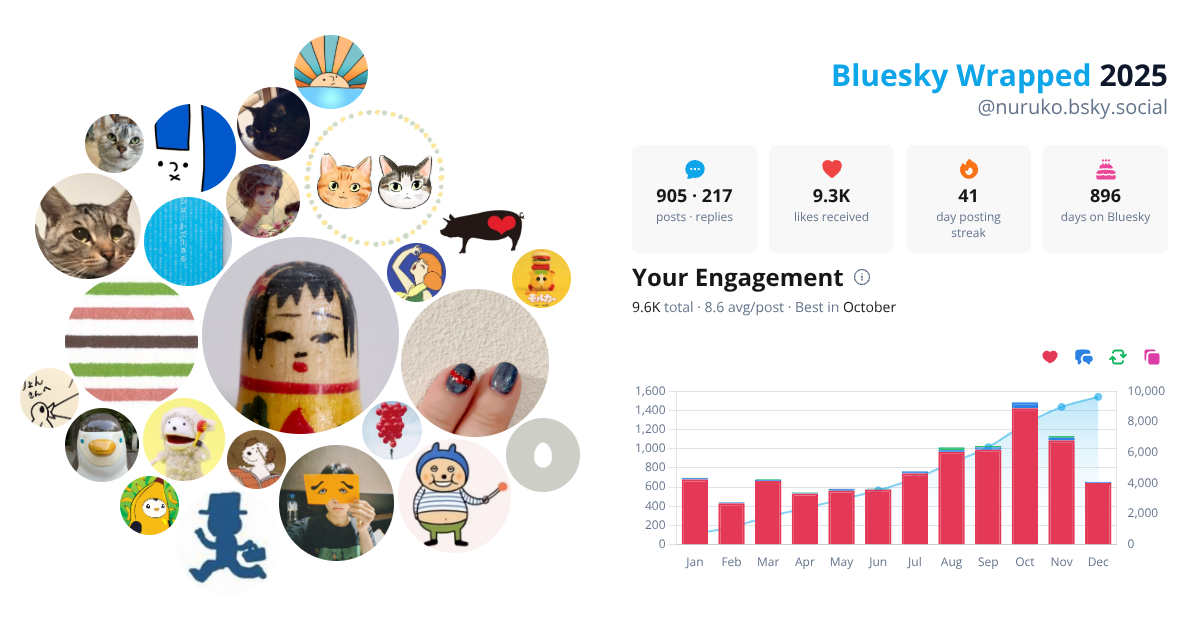 Your Bluesky Wrapped 2025 preview