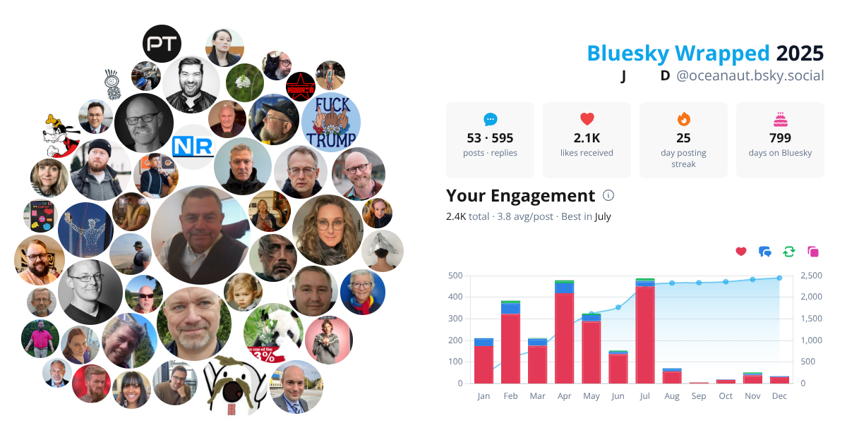 Your Bluesky Wrapped 2025 preview