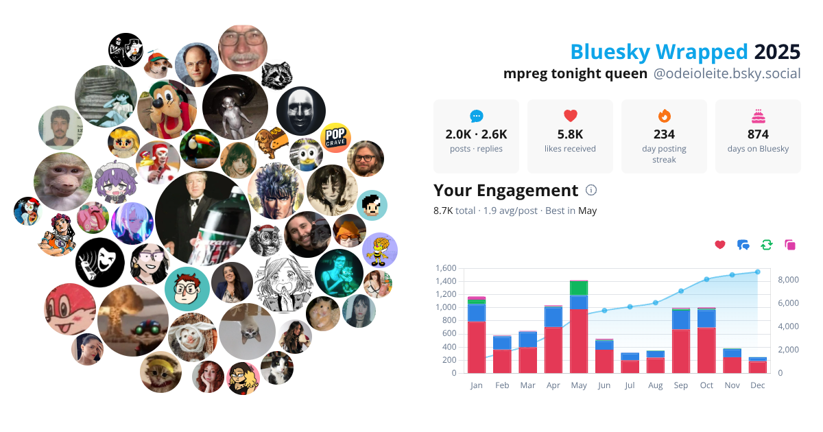 Your Bluesky Wrapped 2025 preview