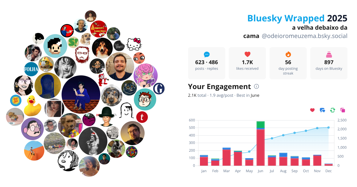 Your Bluesky Wrapped 2025 preview