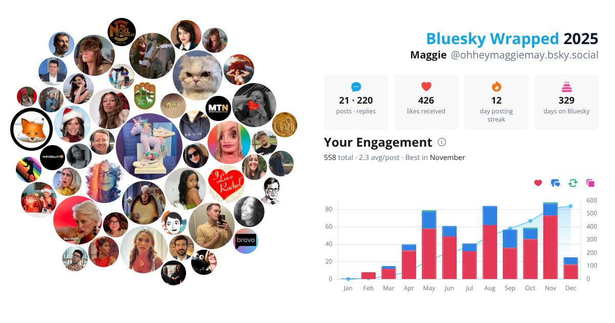 Your Bluesky Wrapped 2025 preview