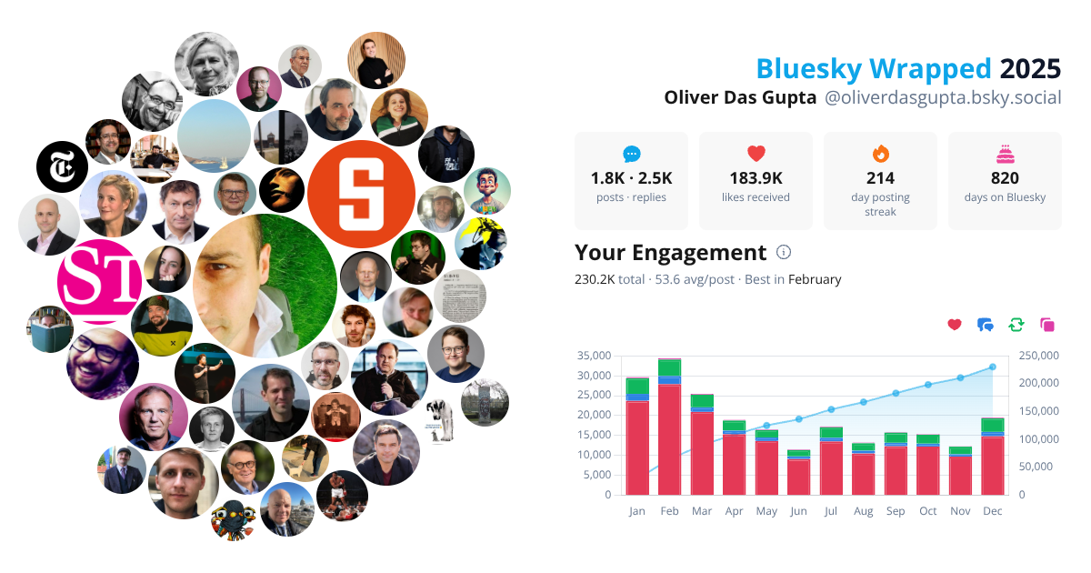Your Bluesky Wrapped 2025 preview