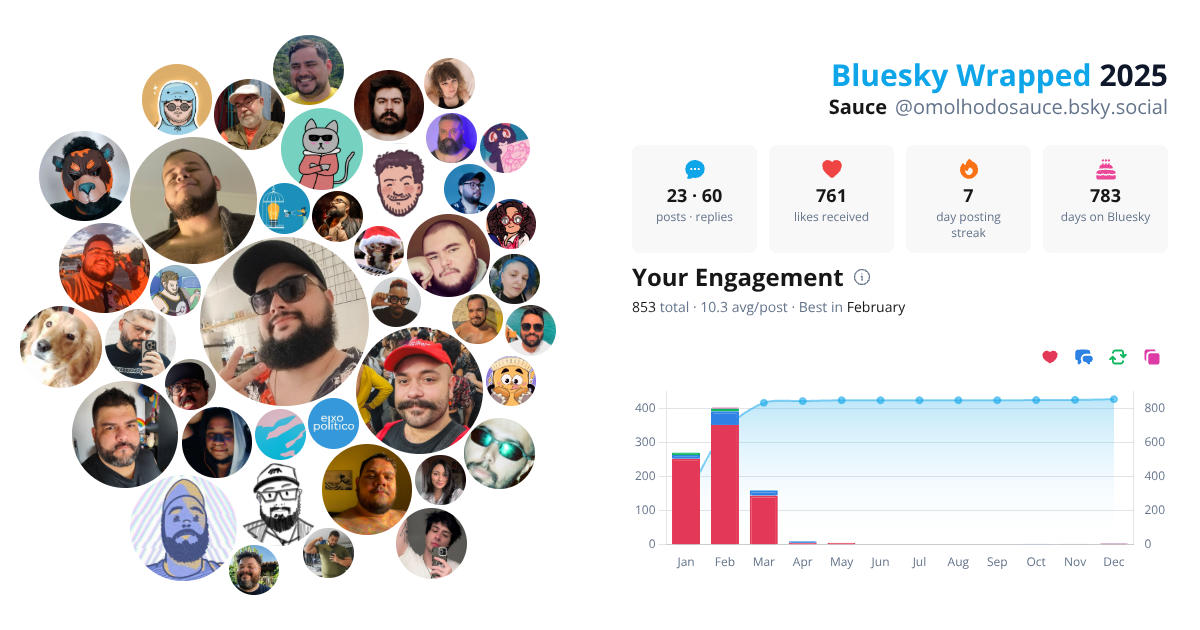 Your Bluesky Wrapped 2025 preview