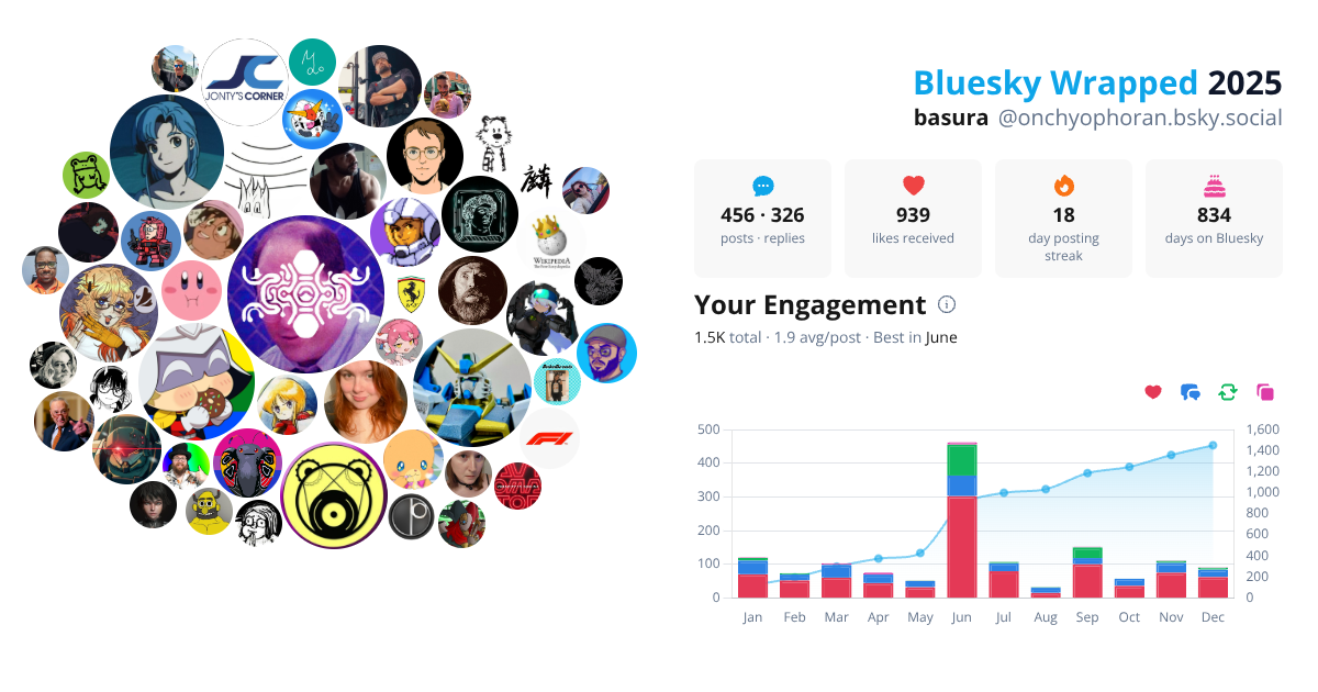 Your Bluesky Wrapped 2025 preview