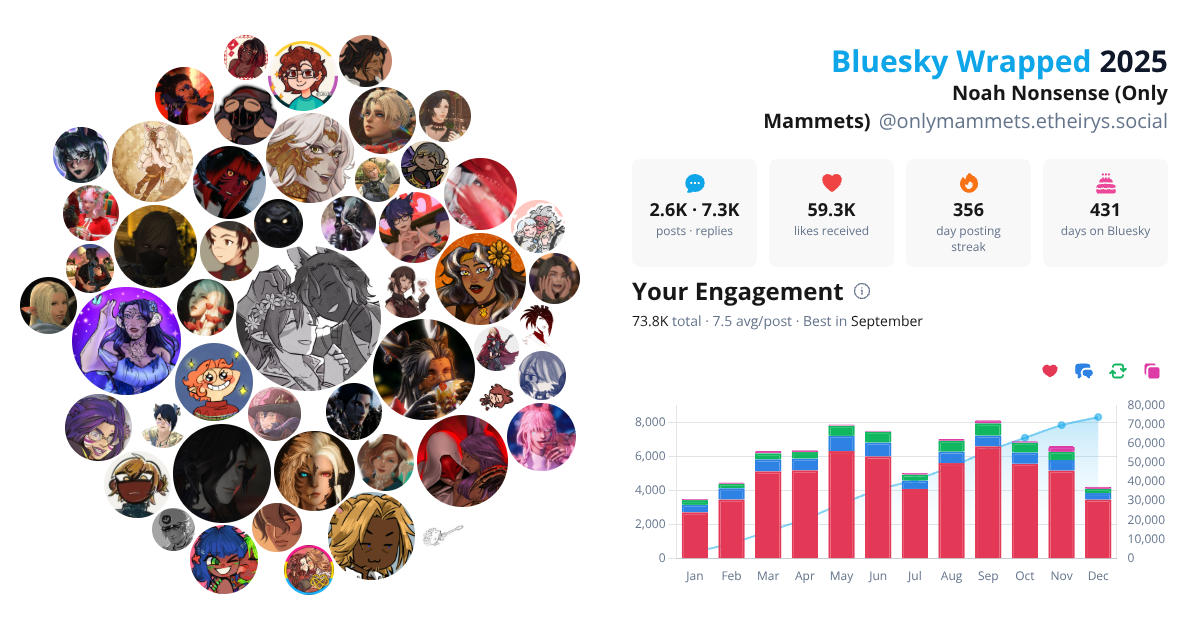 Your Bluesky Wrapped 2025 preview
