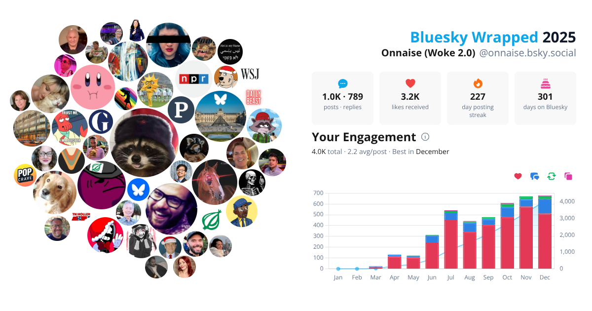Your Bluesky Wrapped 2025 preview